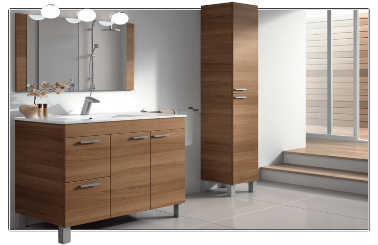 Cómo aprovechar el espacio en baños pequeños: Mueble columna almacenaje baño